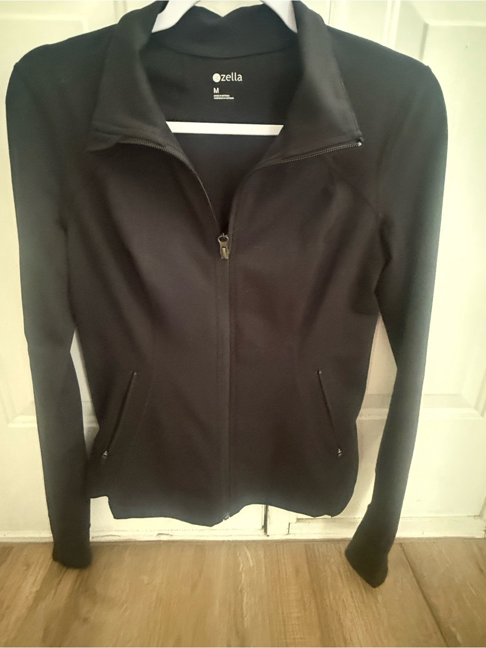 Zella Black Women's Zip-Up Bomber Jacket